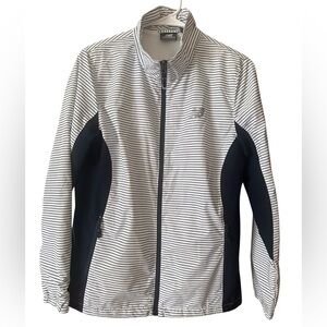 New Balance Women’s Blue and White Striped Apparel Medium